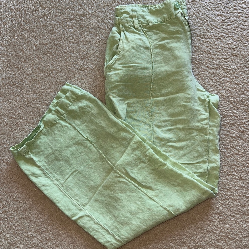Light Green Linen Pants
